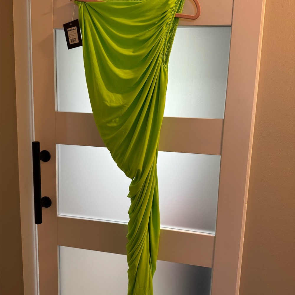 Norma Kamali Neon Green Dress